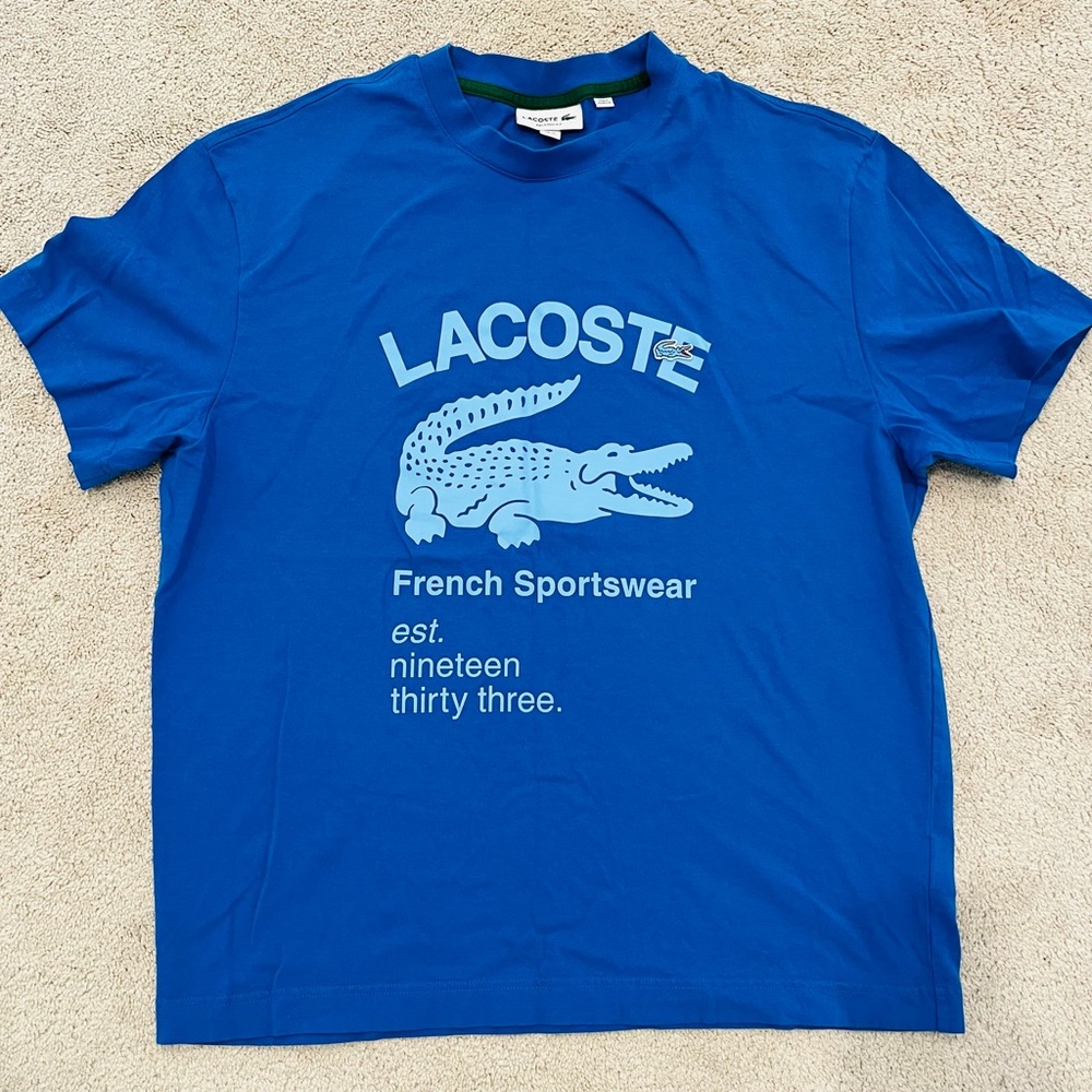 Lacoste Blue Short Sleeve Tee
